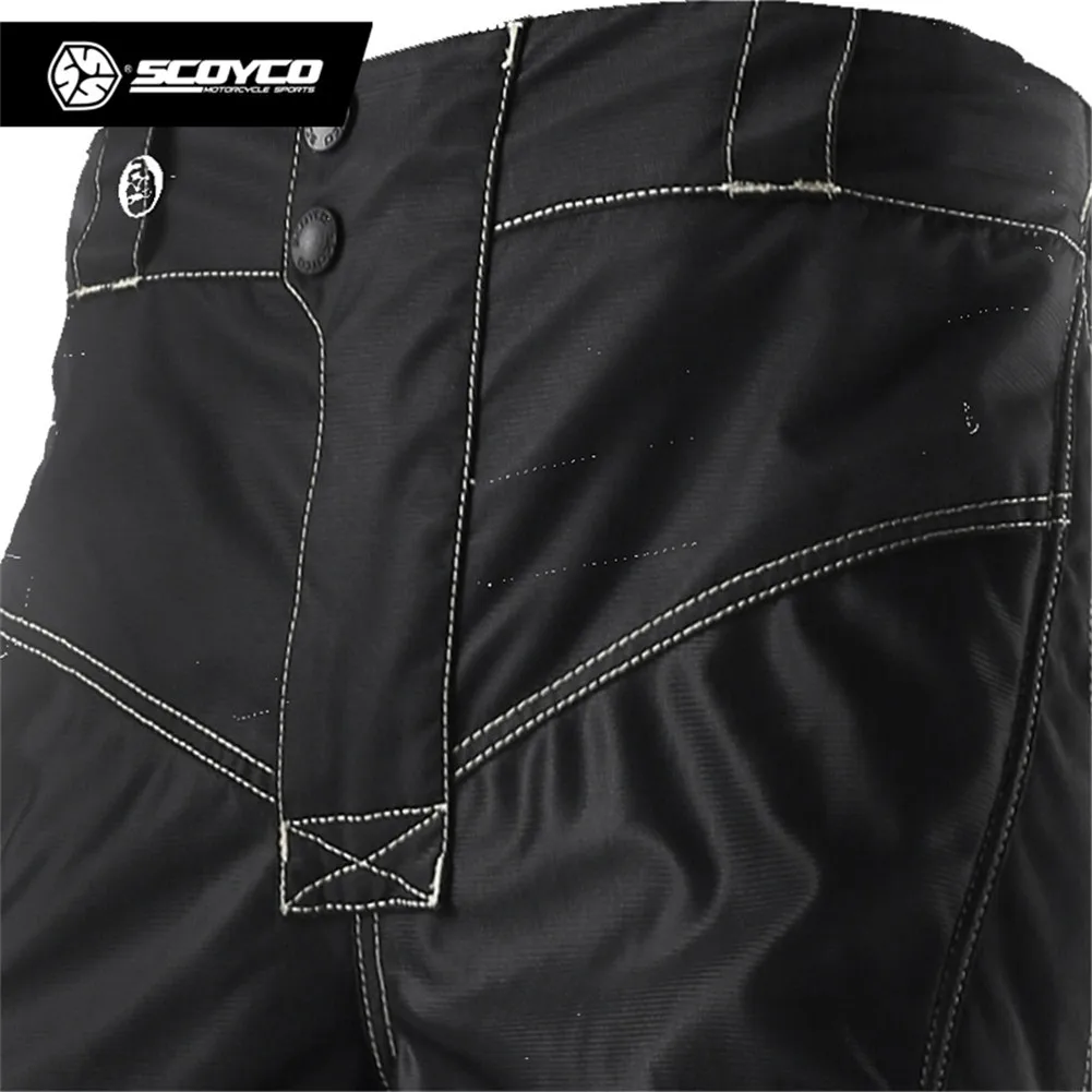 SCOYCO P017 мотоциклетные штаны защита Светоотражающие Брюки Джинсы мужские мото