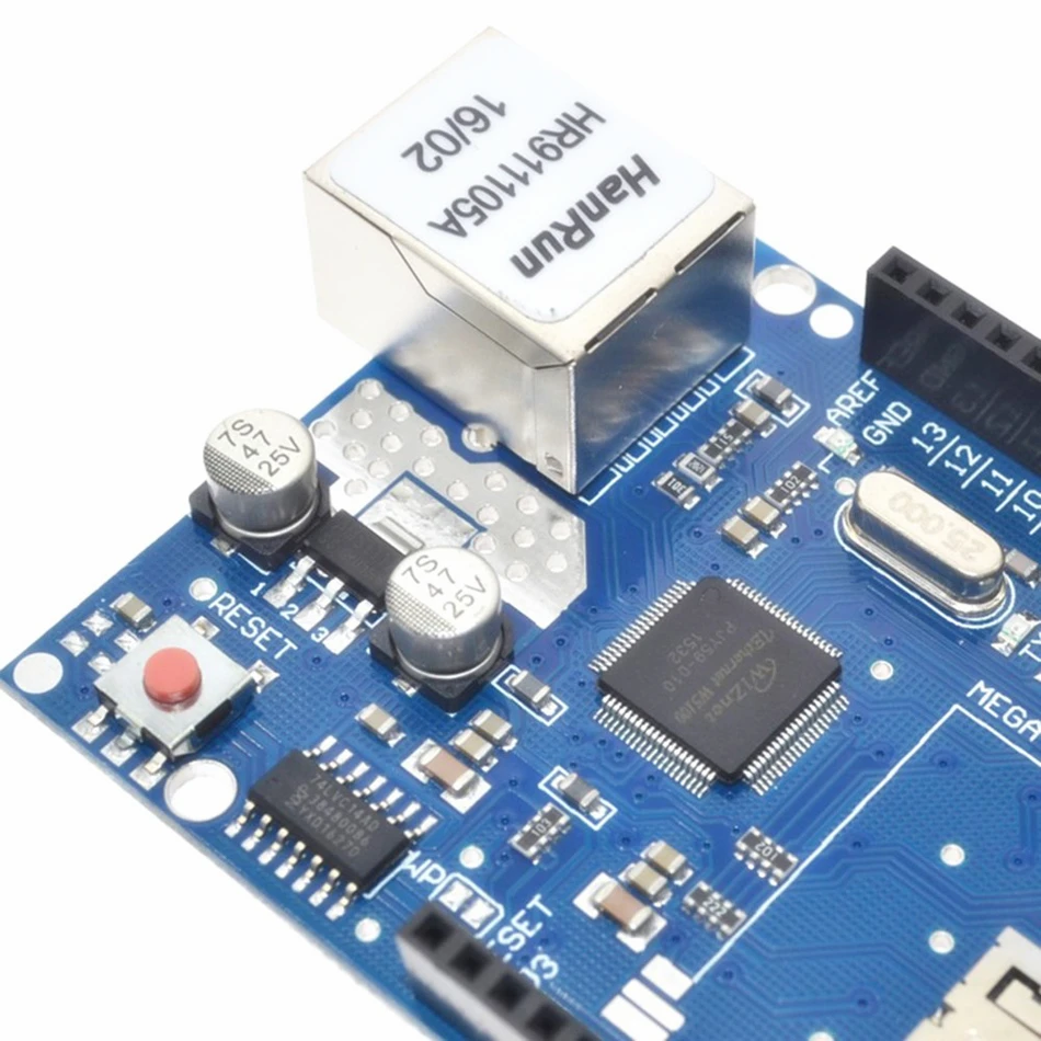 W5100 веб-сервер SD-карта сетевой экран Плата расширения модуль для Arduino UNO R3 ATMega 328 |