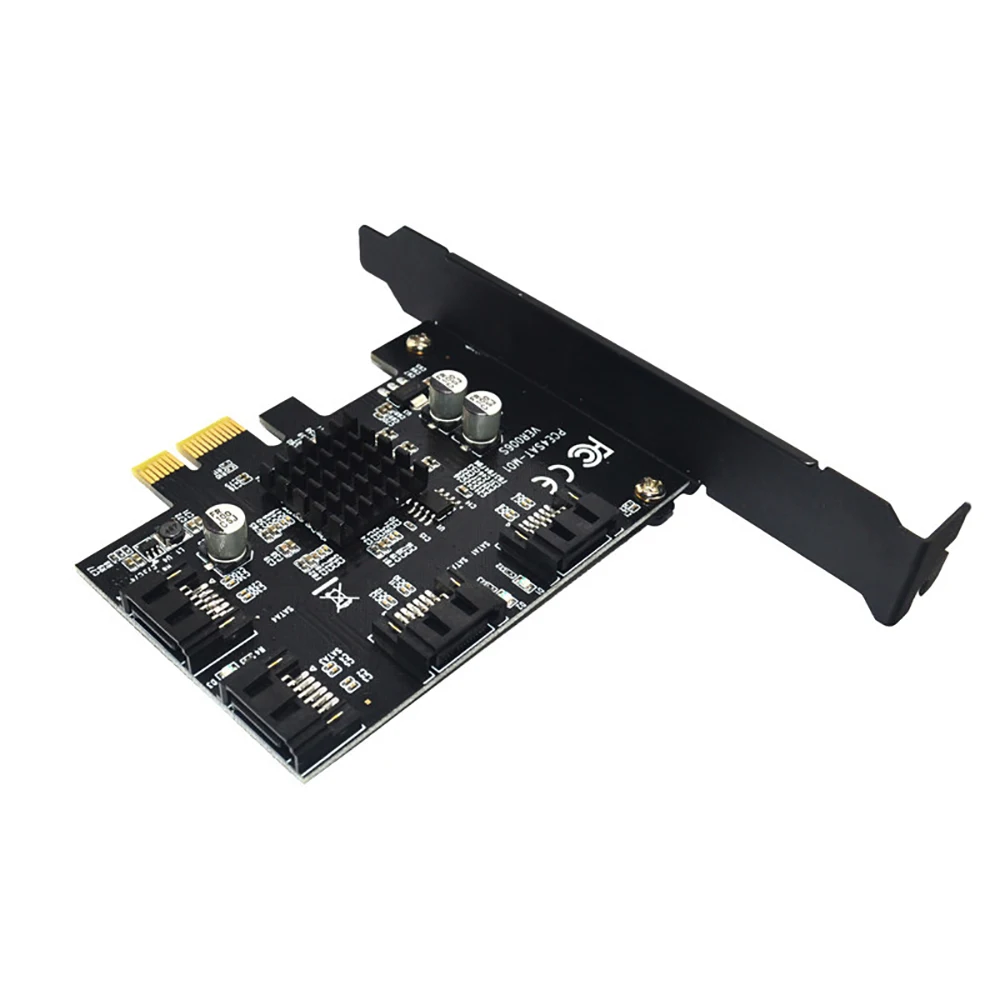 PCI-E к SATA 3 0 карта расширения 4 порта 6G переходная адаптер IPFS жесткий диск Marvell 88SE9215