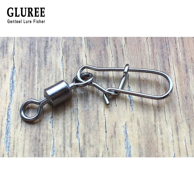 GLUREE 50 шт./лот 2 #4 #6 #8 #10 # медь сплав Рыбалка разъем контактный подшипник прокатки