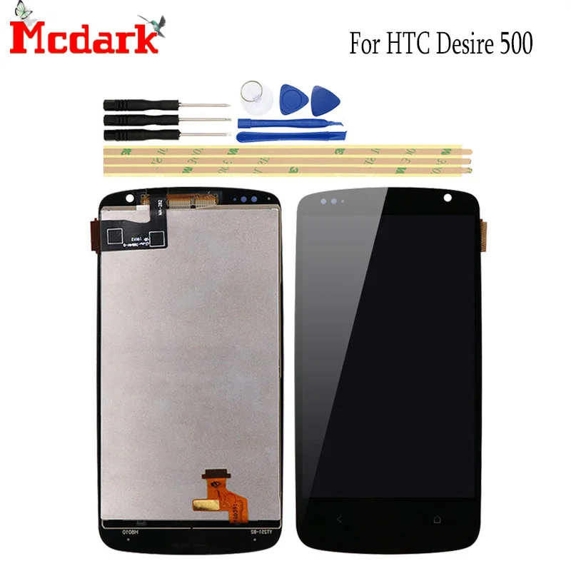 ЖК экран для HTC Desire 500 4 3 дюйма Сменные аксессуары дисплей смартфон с набором