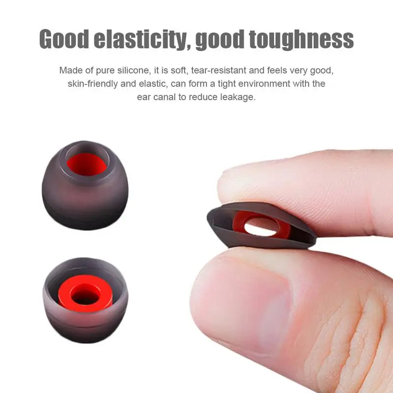 6 шт. мягкие силиконовые вкладыши двух цветов водонепроницаемые с антипригарным
