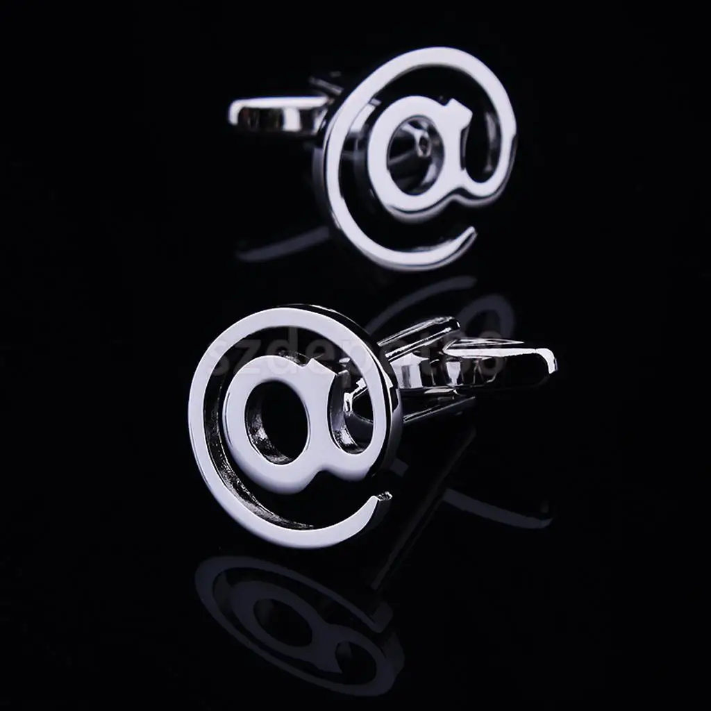 1 пара мужских новинок @ в Интернете электронная почта Символ Запонки|cufflinks opal|novelty