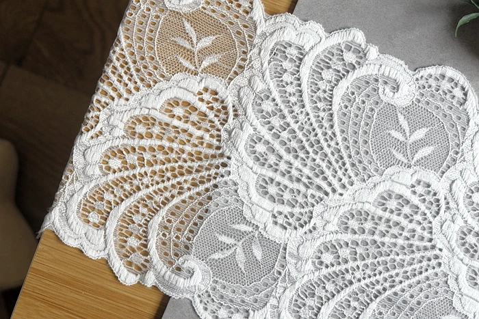4 yards/lot white black 17 cm width Elastic Lace Trim Ribbon Fabric DIY Crafts Sewing Supplies Stretch Decoration Accessories | Дом и сад