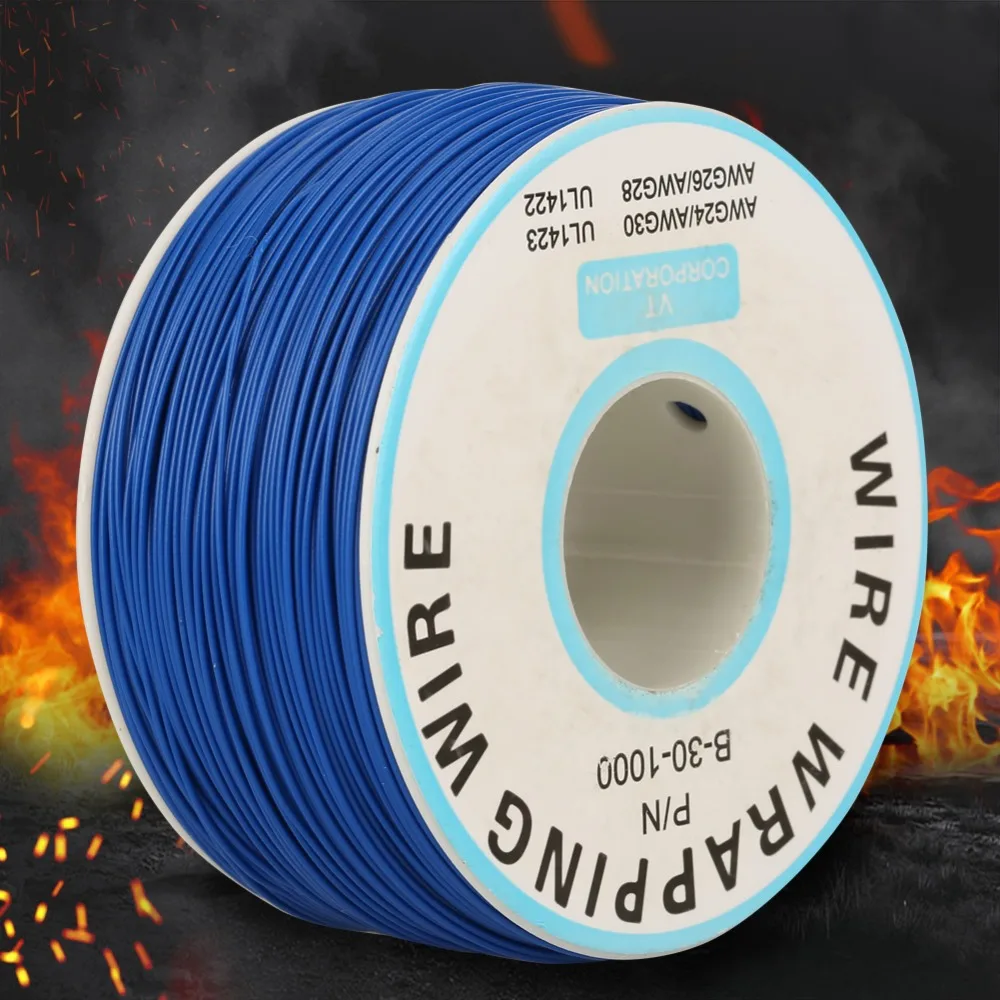 1 рулон провода оберточная Одиночная медная проволочная нить 30AWG кабель 0 25 мм