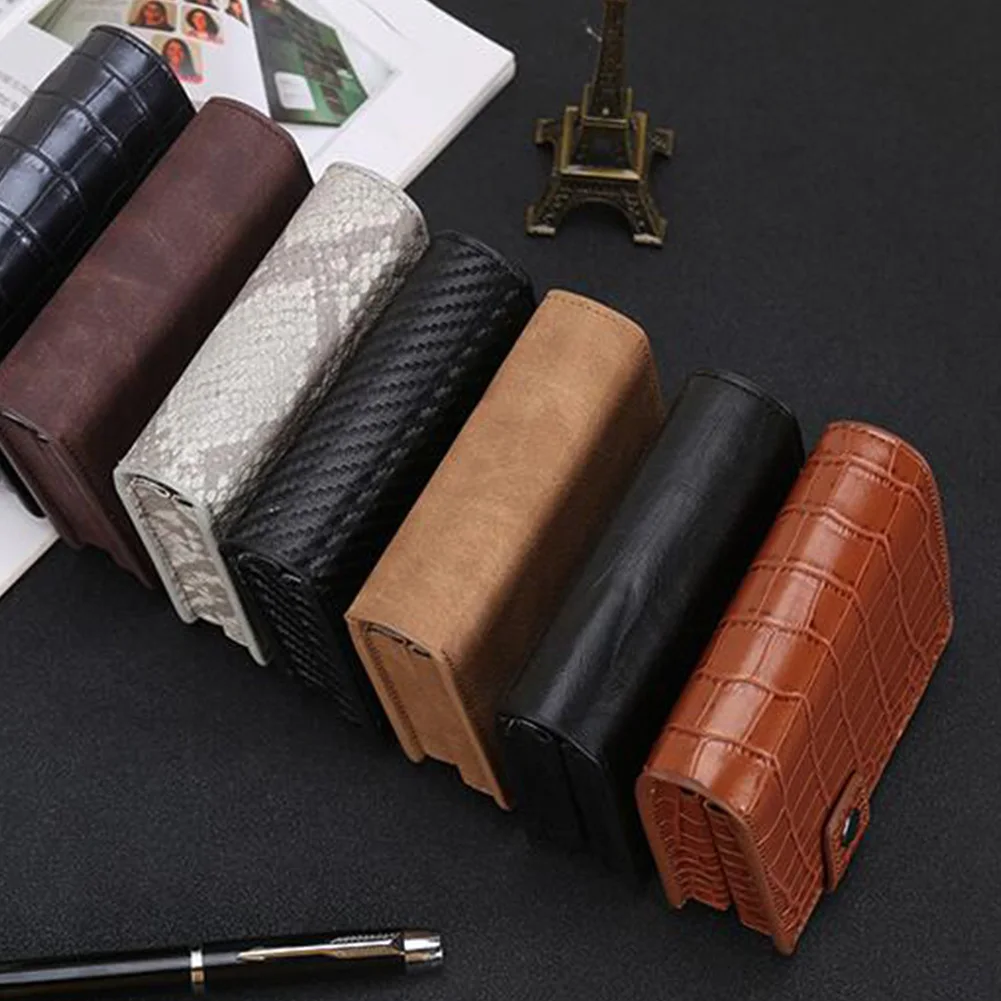 2019 новый мужской Противоугонный металлический держатель для карт модный RFID