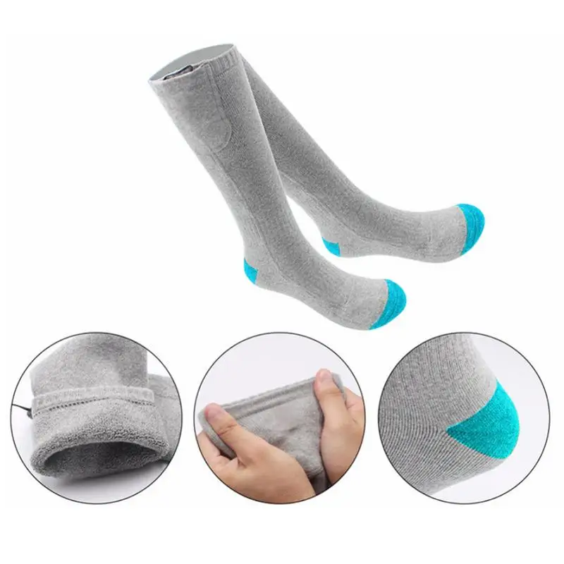 

Cotton Foot Warmer Heater Ski Socks Winter Gift Electric Battery Durable Sports Safety