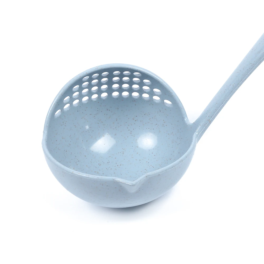 2 In 1 Soup Spoon Ladle Kitchen Tool Shatter-Proof Hangable Tools Portable Multifunctional Hand With Filter Hole | Дом и сад