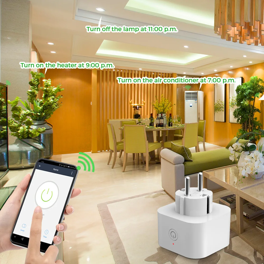 4 шт. Elelight PE1004T умная розетка с пультом дистанционного управления функцией