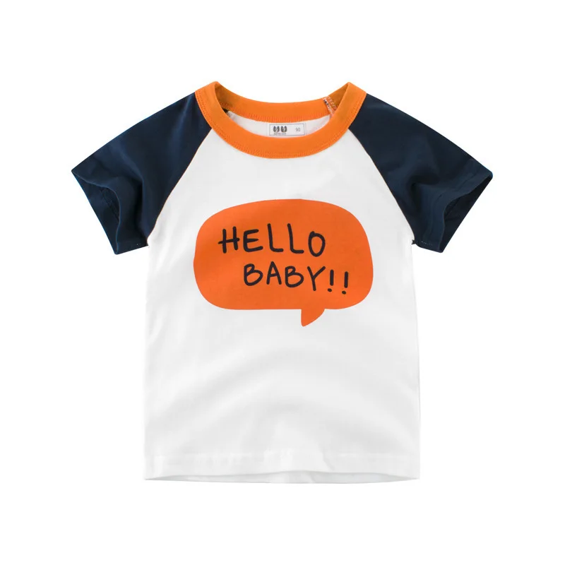 

2019 New arrive Boys Summer T-shirt With Letter Printing Kids Tops Boy Clothing