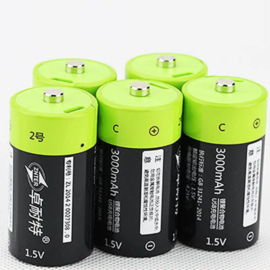 C РАЗМЕРЫ 3000 мАч Multi Функция литиевых перезаряжаемые 1 5 в 2A USB около часов батарея