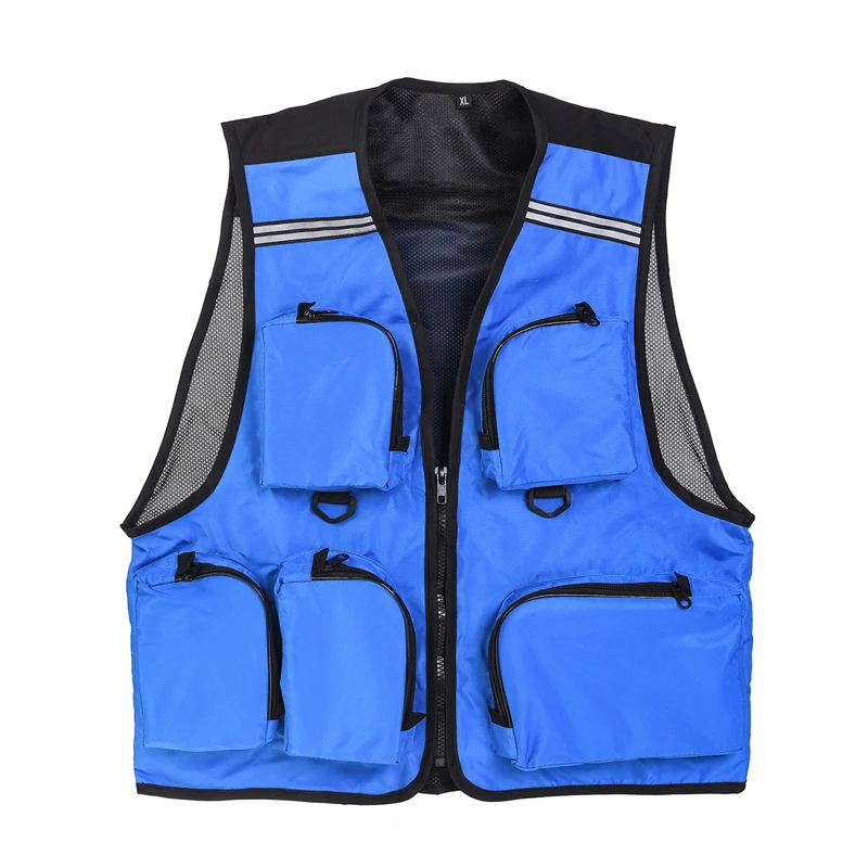 LEO Summer Fishing Vest Outdoor Sport Photography Clothing with 5 Pocket Quick Dry Breathable ClothesDrop Shipping |