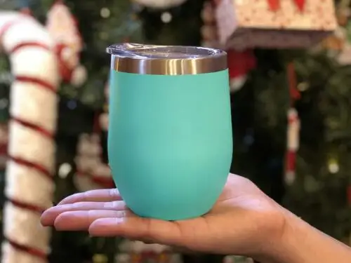 Xmas Gift Egg Cocktail Wine Glass Lid 12oz Stainless Steel Insulated Tumbler Drink Beer Cup With Bottle | Дом и сад