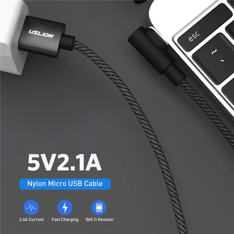 USLION Магнитный кабель Micro usb type C быстрое зарядное устройство для iPhone XS X 8 7 магнит