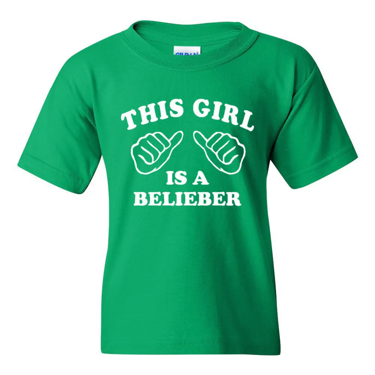 Новая молодежная Детская футболка с надписью This Girl Is A Belieber| |