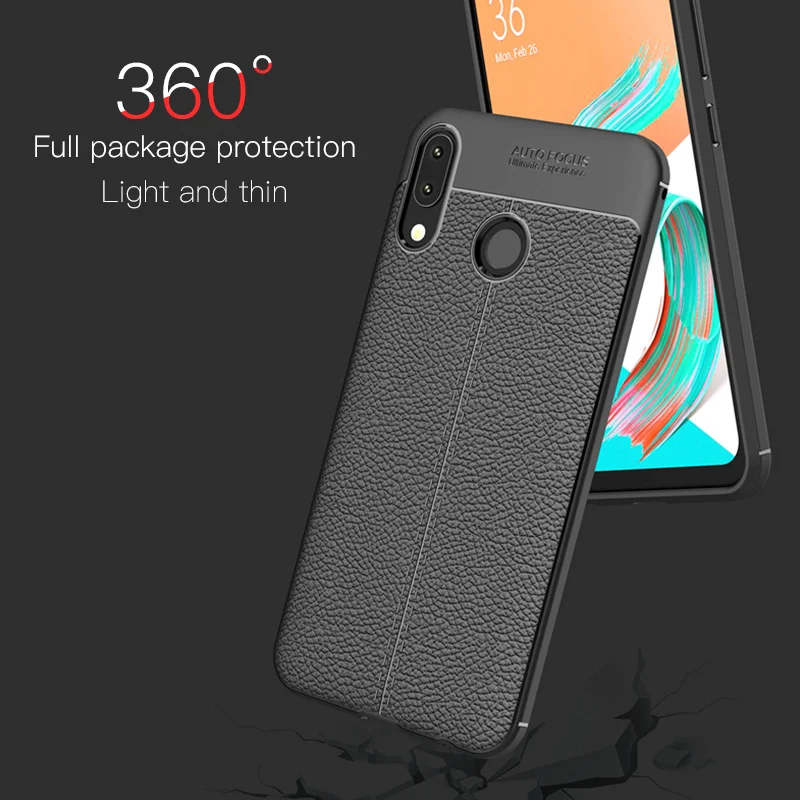 Кожаный чехол для телефона Litchi Для ZENFONE MAX Pro мягкий силиконовый из ТПУ ZenFone Live (L1)