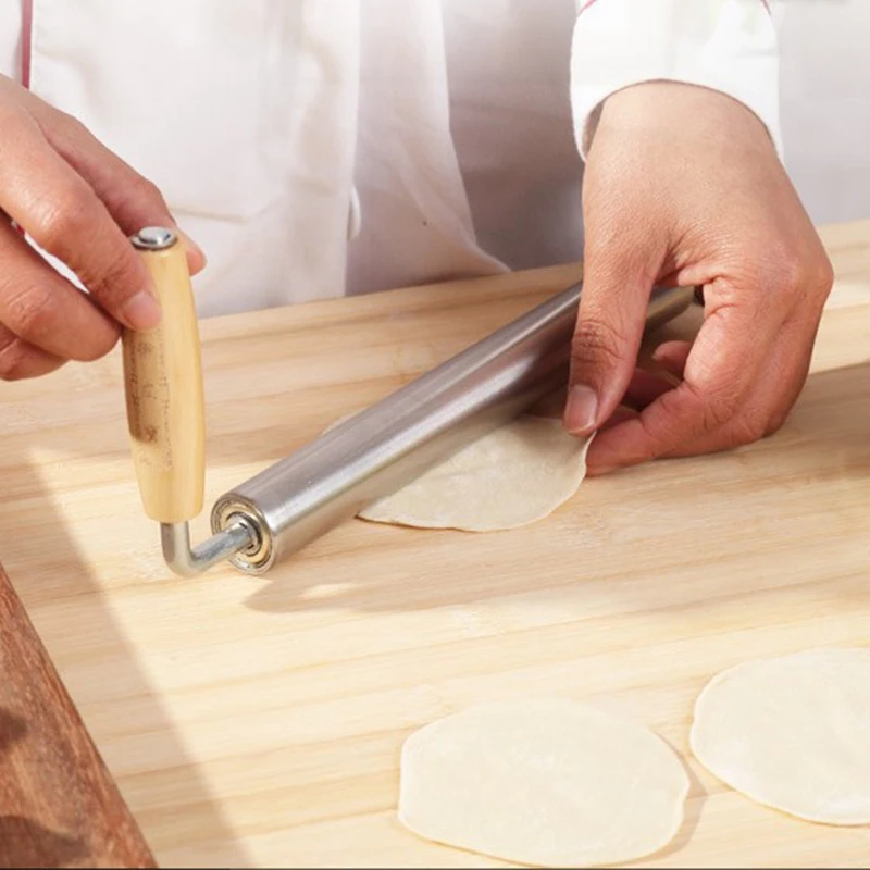 1 шт. нержавеющая сталь антипригарная Скалка помадка торт полый выпечки грубой