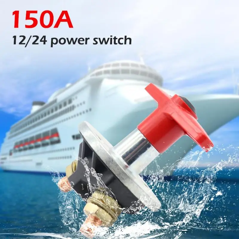 150A 12V/24V Car Fixed Key Battery Isolator Disconnect Power Kill Cut Off Switch Heavy Duty IP65 Protector Auto Accessories | Автомобили и