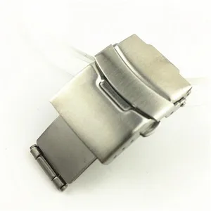 Ремешок для часов из нержавеющей стали, застежка-бабочка с двойным нажатием, 16 мм 18 мм 20 мм 22 мм 24 мм 26 мм