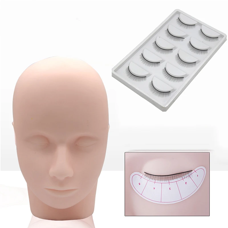 Ресницы привиты парикмахерские HeadMassage Training ресницы привитые инструмент с