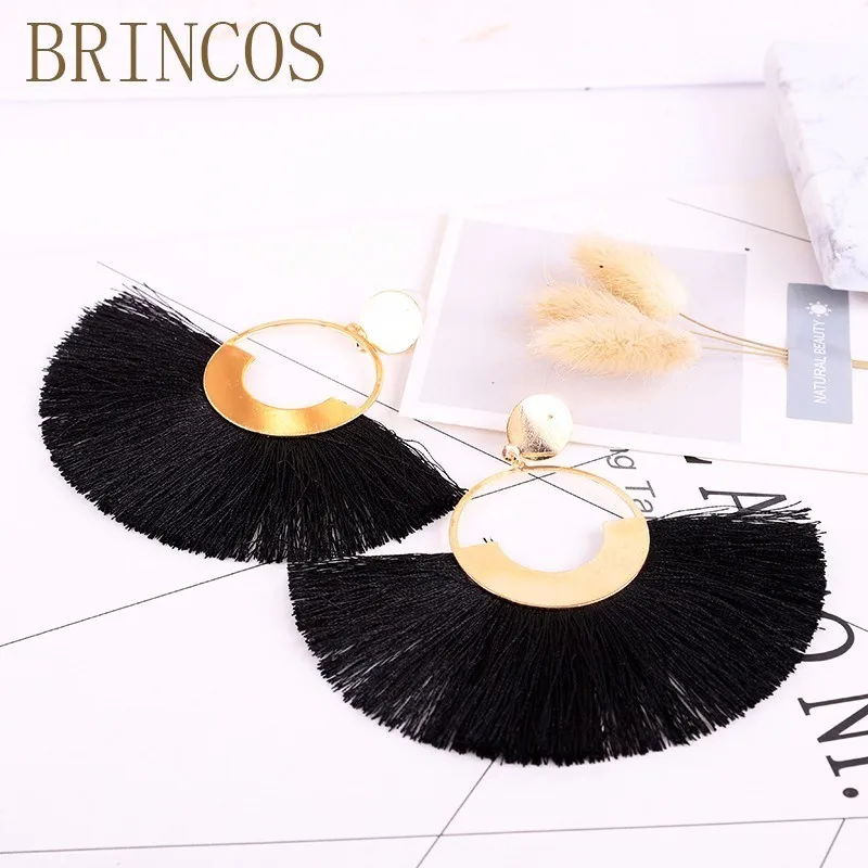2020 Handmade ladies earrings tassels pick heart bohemian yellow personalized rhinestones opal Korea India geometric fashion | Украшения и