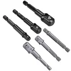 3 шт. переходник с шестигранным хвостовиком 14 дюйма до 14 38 12 сверла с квадратной головкой черный серебристый дополнительная скидка