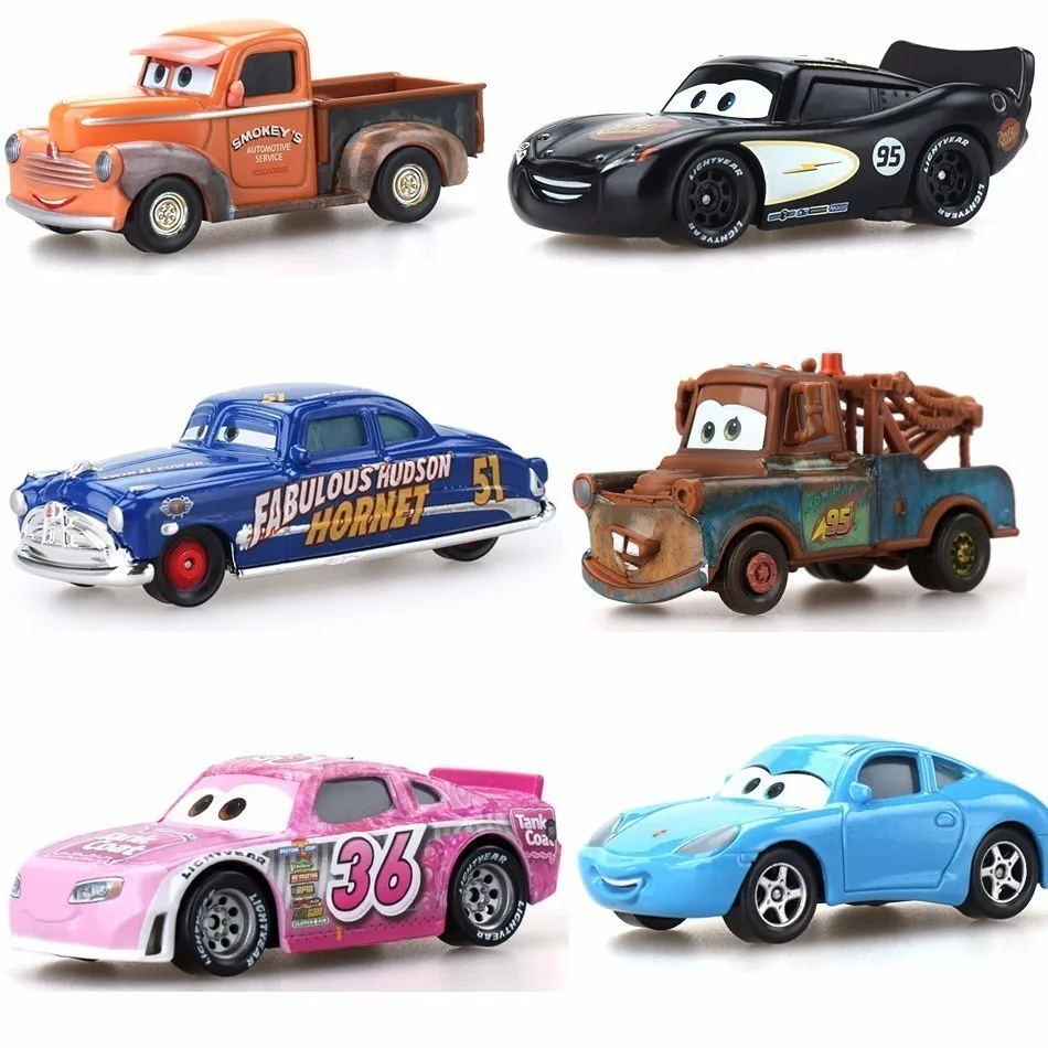 

Disney Pixar Cars 2 Lightning Mcqueen Mater Jackson Storm Ramirez 1:55 Diecast Vehicle Metal Alloy Boy Kid Toys Gift Oyuncak