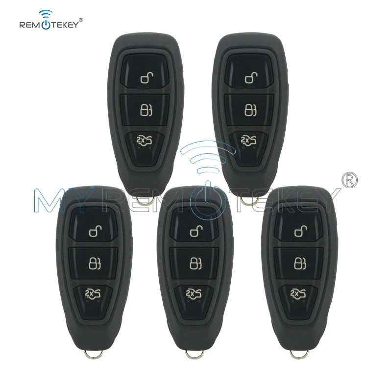 Remtekey 5 шт. KR55WK48801 для Ford B Max C Fiesta Focus Galaxy Grand Kuga Mondeo S 3 кнопки 434 МГц 5wk50170|Ключ от авто| |