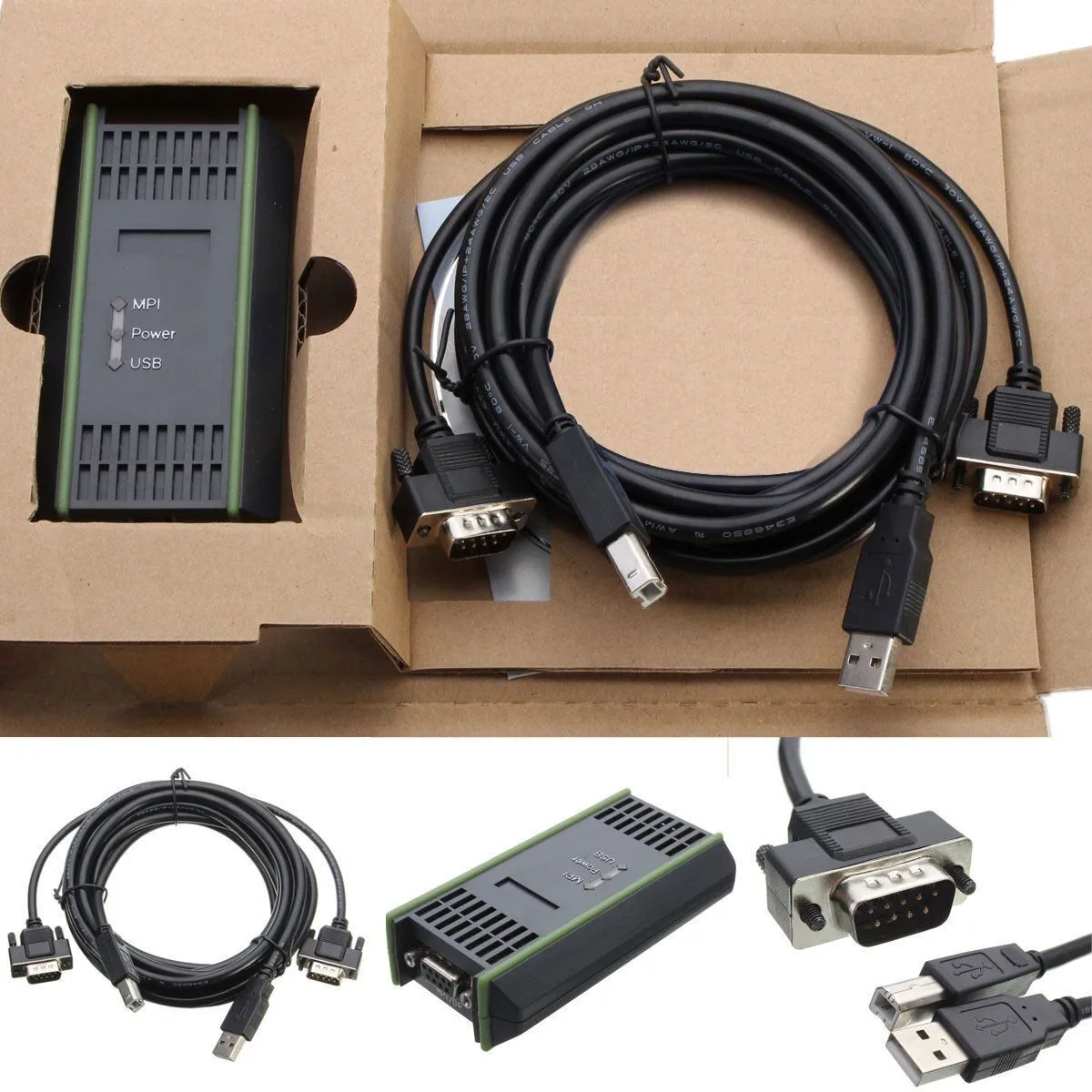 USB адаптер для ПК кабеля Siemens 300/400/RS485 6ES7972 0CB20 0XA0 Profibus/MPI/PPI 9 контактный