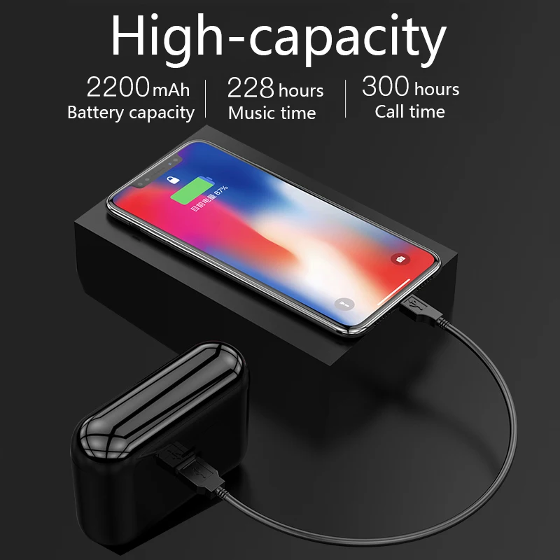 OKSJ X8 Bluetooth наушники в ухо настоящие беспроводные высокое качество звук