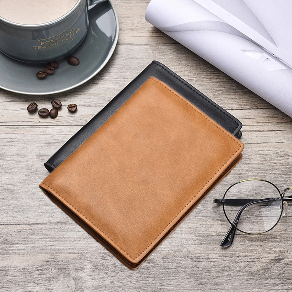 Fashion Leather Passport Soft Cover New Men Holder Solid Color Simple Travel Card | Багаж и сумки