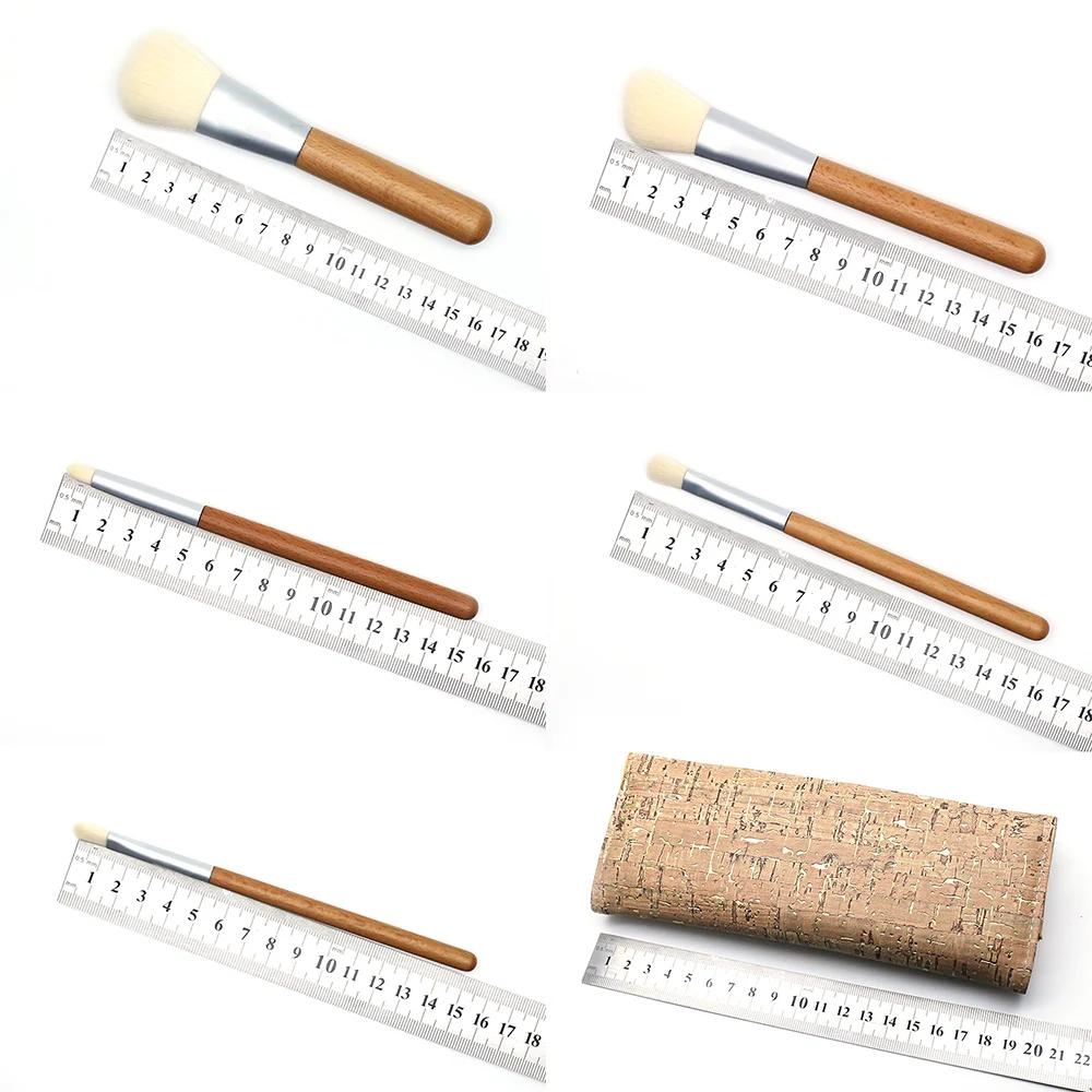 

5 PCS Professional EyeShadow Powder Blush Brushes Travel Brush Set With Bag Makeup Brushes tool Cosmetic