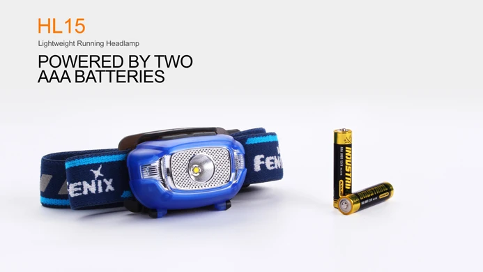 Новинка 2016 головной фонарик Fenix HL15 Cree XP-G2 R5 с двумя фарами AAA(Ni-MH/щелочные) дорожные