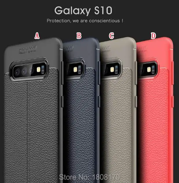C-ku для Samsung Galaxy S10 S10E Plus OPPO Realme U1 личи Гибридный чехол из мягкого ТПУ прочный Чехол