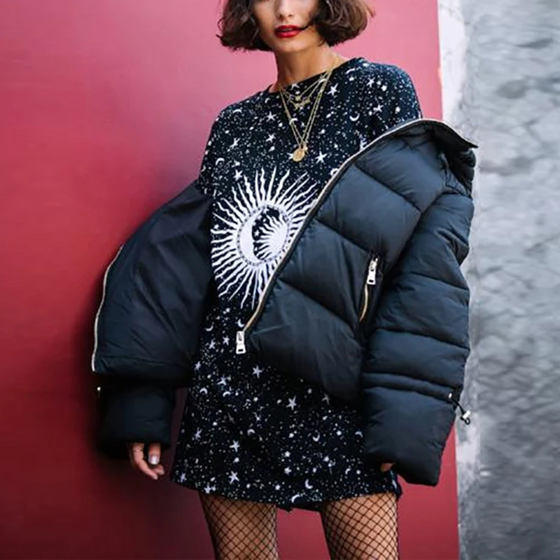 VGH Лето пространство печати футболка платье для женщин с круглым вырезом