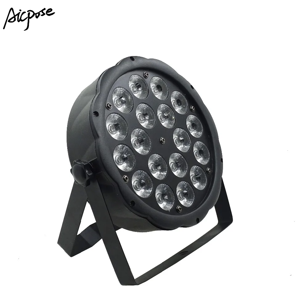 2 шт./Лот 18x10 Вт большой объектив RGBW 4 в 1 светодиодный прожектор Par 18*10 с DMX512