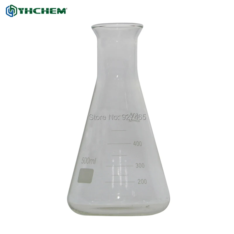Лабораторная школьная обучающая посуда YHChem прочная Erlenmeyer Flask 3000 мл|Мензурка| |