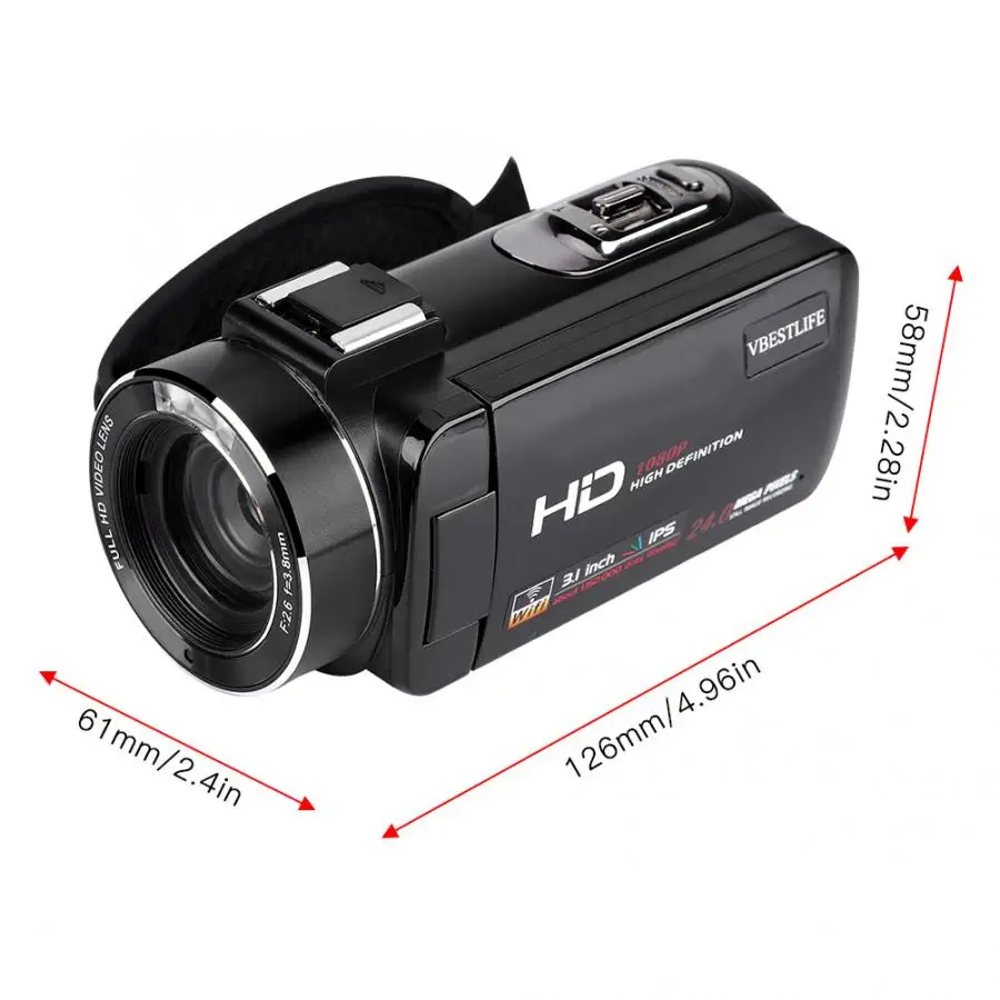 HDV Z20 3 0 IPS экран WIFI 16x цифровой зум full HD DV Цифровая камера распознавание лица