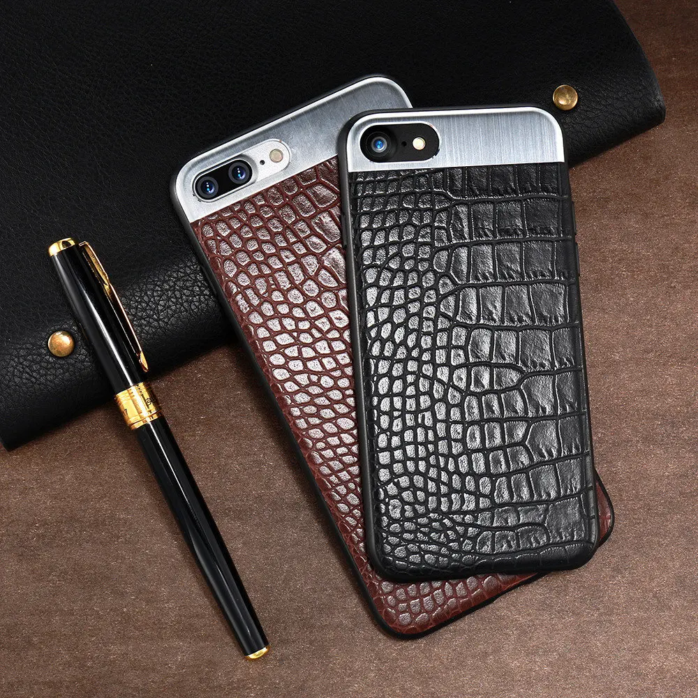 KISSCASE Fashion Leather Mobile Phone Case For iPhone X 8 7 Plus Cover 6s 6 Fundas Coque Stitching Covers Capa |