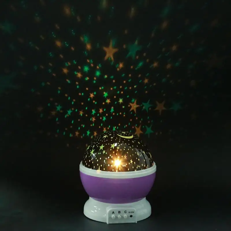 

Stars Starry Sky LED Night Light Rotating Projector Moon Lamp Battery USB Kids Gifts Children Bedroom Lamp Projection Light