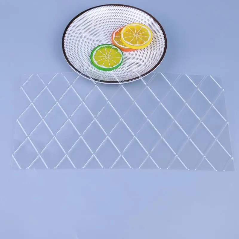 DIY торт Пластик прозрачная текстура кружева коврик декорирование боков торта