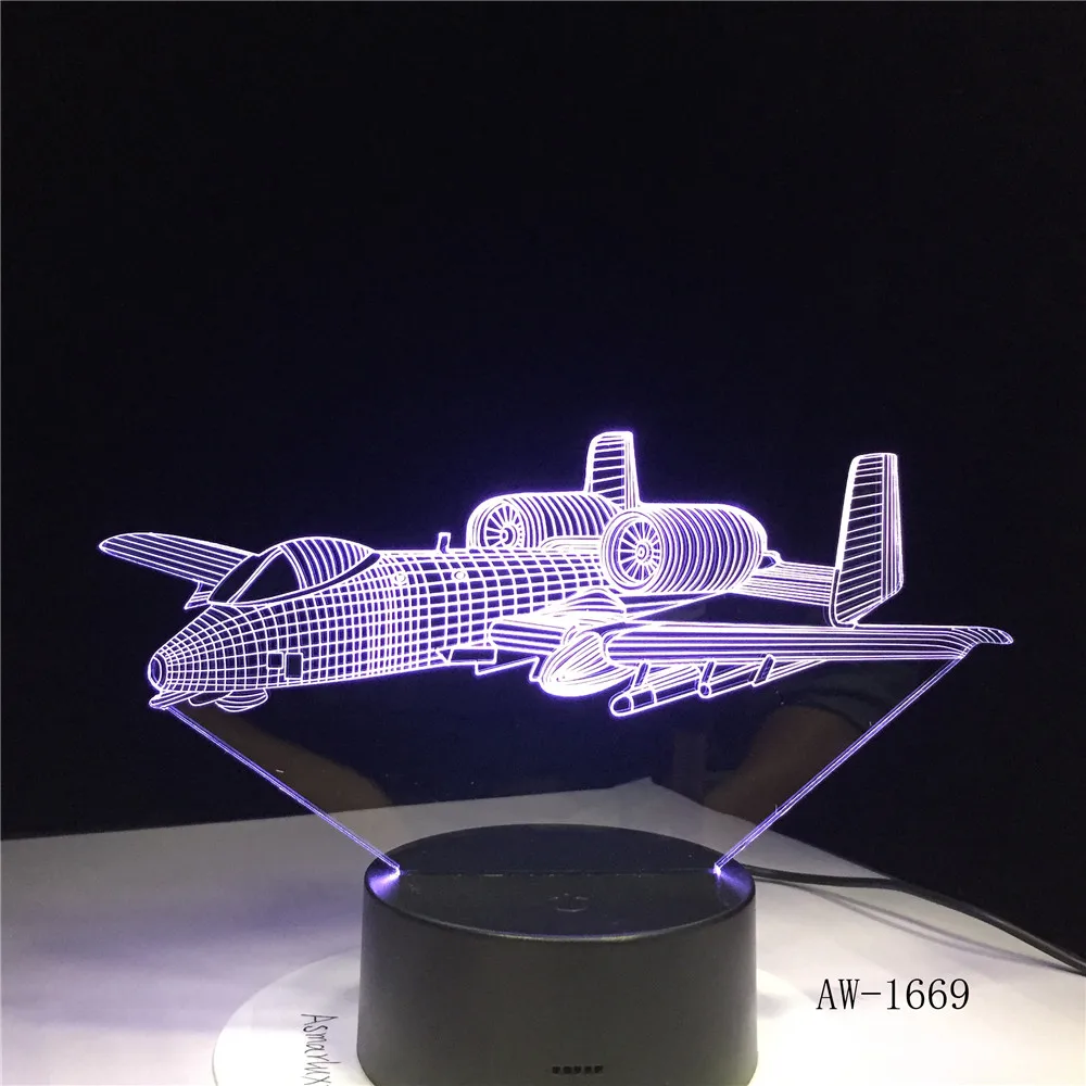 3D лампа для самолета F16 комплект боевого самолсветильник дистанционное