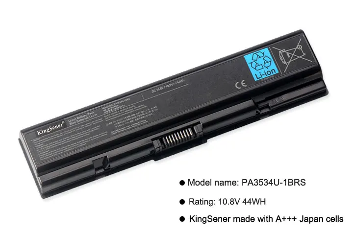 KingSener PA3534U-1BRS ноутбук Батарея для Toshiba Satellite A200 A210 A300 A350 L300 L500 L500D PA3533U PA3534U PA3535U-1BAS
