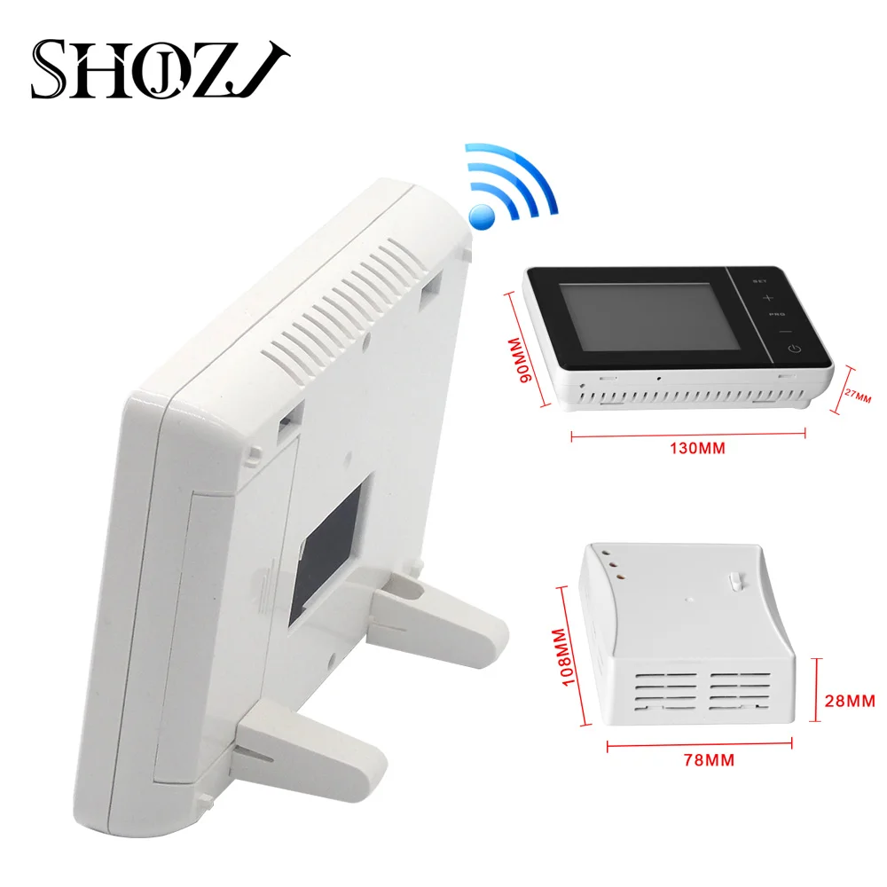 wireless Control of Adjustable Gas Boiler with Receiver RF transmitter Mounting Plate digital temperature controller smarthouse |