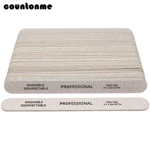 Пилочка для ногтей, 100, 100180 шт., деревянная, для педикюра, маникюра, УФ-гель для ногтей, профессиональные пилочки для ногтей, накладные ногти