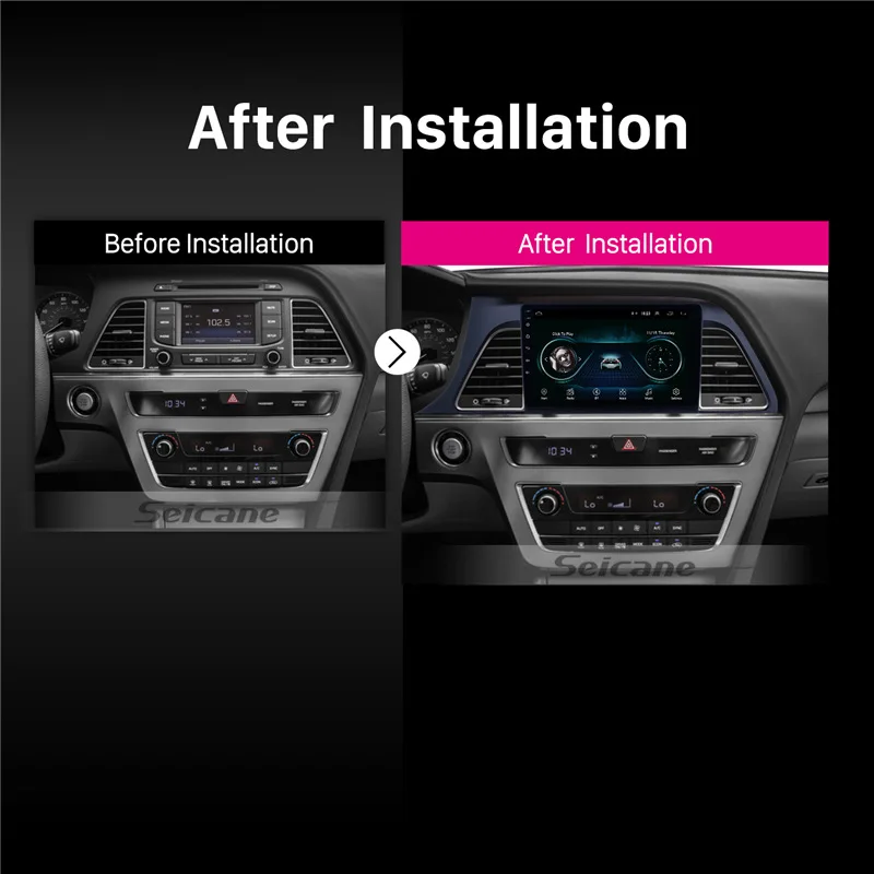 Seicane стерео Android 8 1 HD 9 &quotРадио 2Din gps Navi для hyundai Sonata 2015 2016 2017 головное устройство