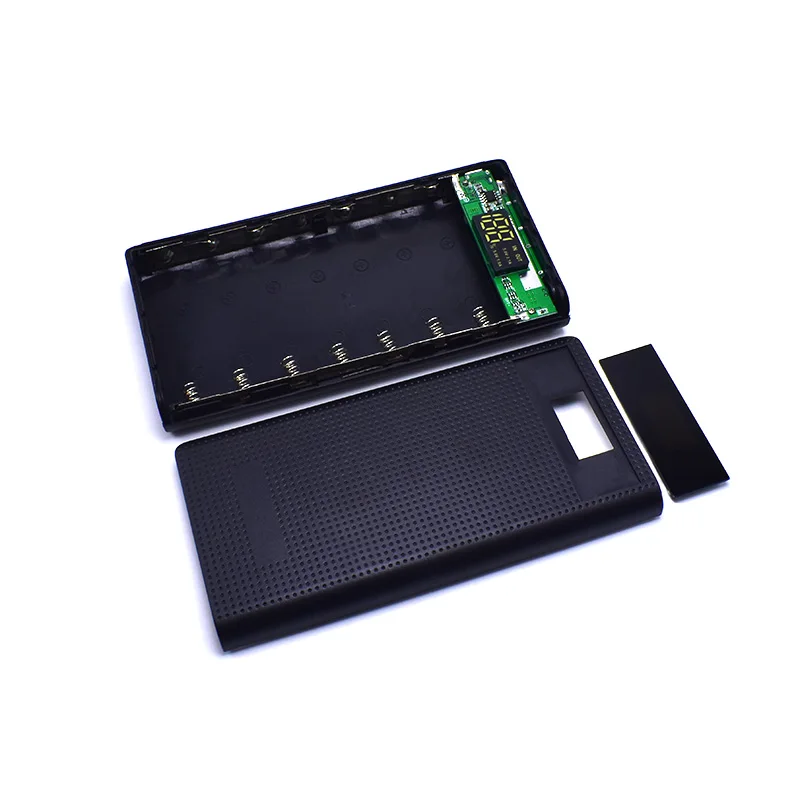 Новый Мощность банк аксессуар Связки 5 V 2.1a 2 USB 7X18650 DIY Bank Дело Комплект Батарея