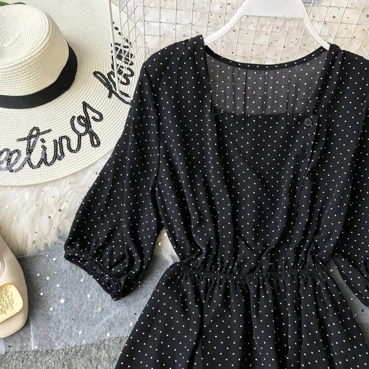 2019 новые модные женские платья летние свободные Ретро длинное шифоновое