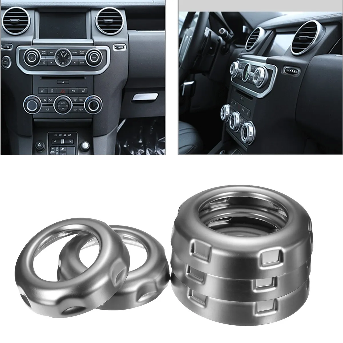 5 шт. хромированные кнопки на приборную панель автомобиля Land Rover Discovery 4 Range