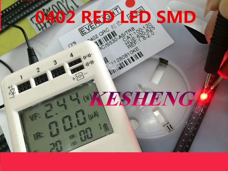 0402 Led поверхностное крепление Красный Smd/smt супер яркая лампа светодиоды SMD LED 620 625NM
